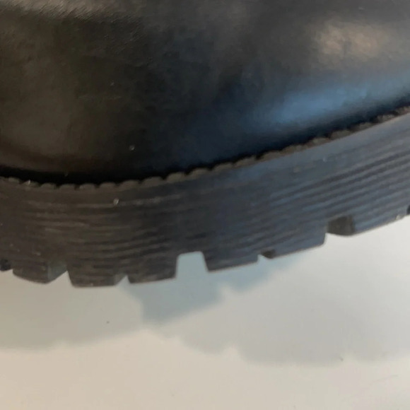 Soda Y2k Combat Lace Up Zip Block Heel Ankle Boots size 6 1/2 - Picture 14 of 16